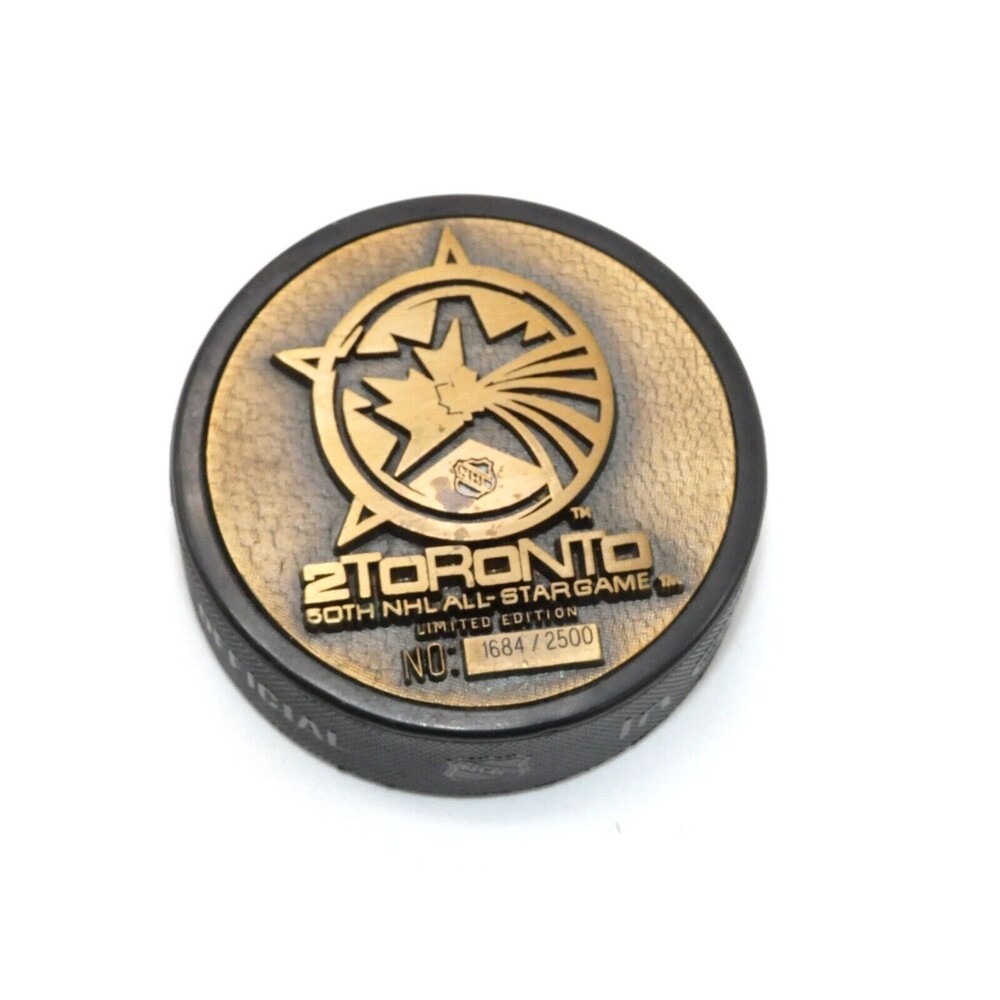 Toronto 50th NHL Allstar Game Hockey Puck Limited Edition of 2500 #1684